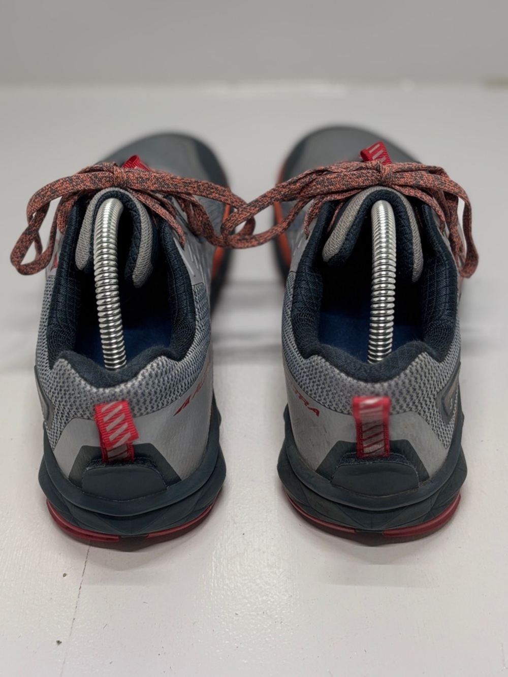 Altra Lone Peak Trail Running Shoes Women’s 9.5 Gray Orange Zero Drop Hiking Com - Picture 7 of 13